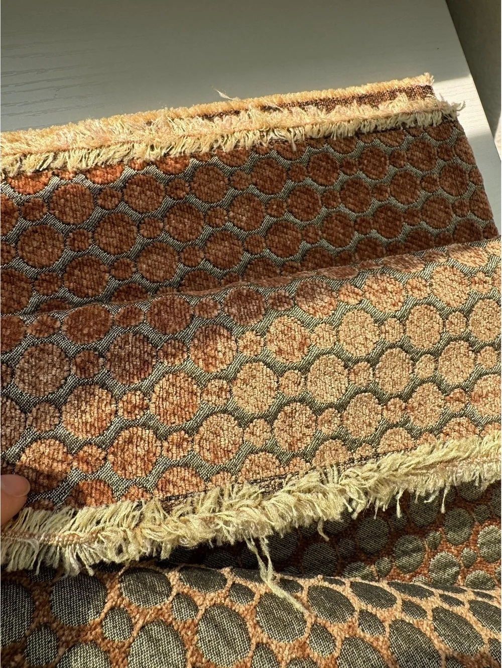 Upholstery Fabric Remnant 56” x 66” Reversible Textured Chenille